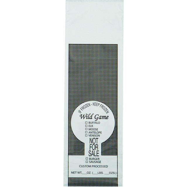 Wild Game Meat Bags 2LB- 1000 bags/cs