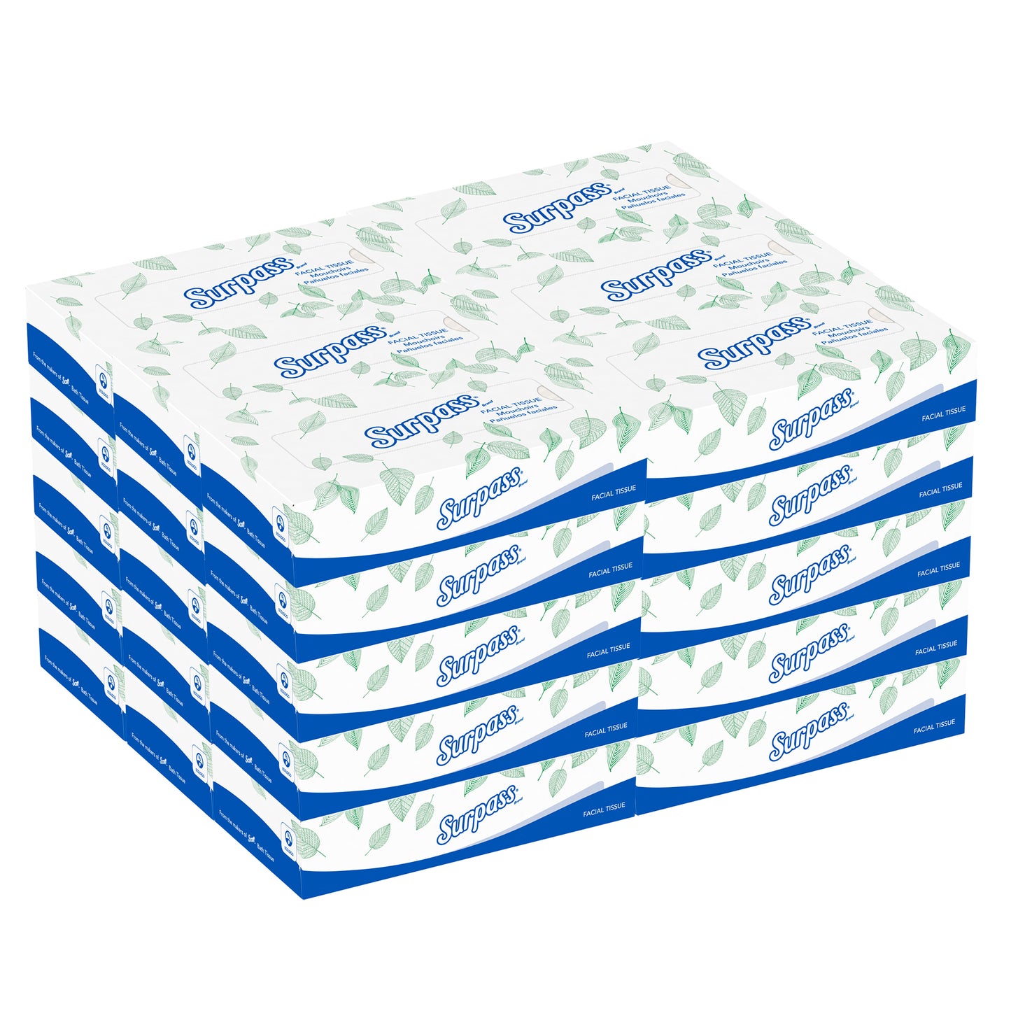 Surpas Facial Tissue - 30/Case
