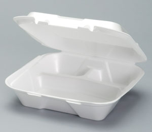 Large 3 Compartment To-Go Tray
