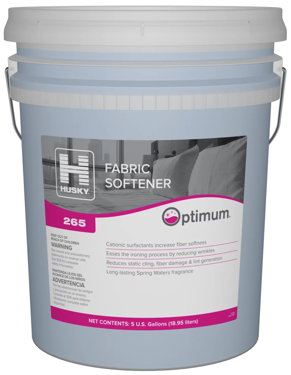 Husky 265 Optimum Fabric Softener 5 Gal Pail