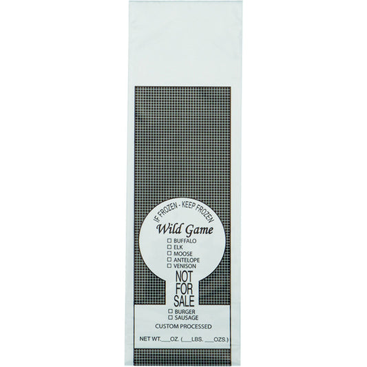 Wild Game Meat Bags 2LB- 1000 bags/cs