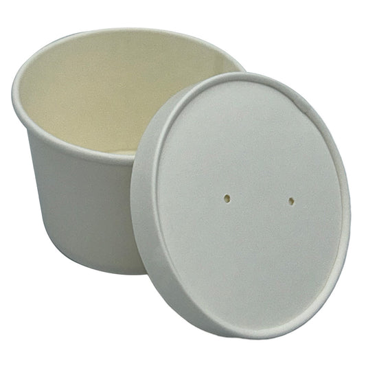 12oz Paper Food / Soup Container w/ Lid