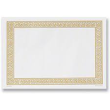 Emboss Placemat Gold 9" X 13.5" 1000 / cs
