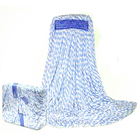 Medium Candy Striped Finish Mop Blue & White