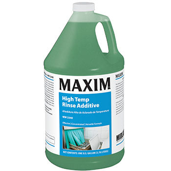 Midlab Inc. Maxim High Temp Rinse Additive 1 Gallon, No Scent, MW3340 4 / cs